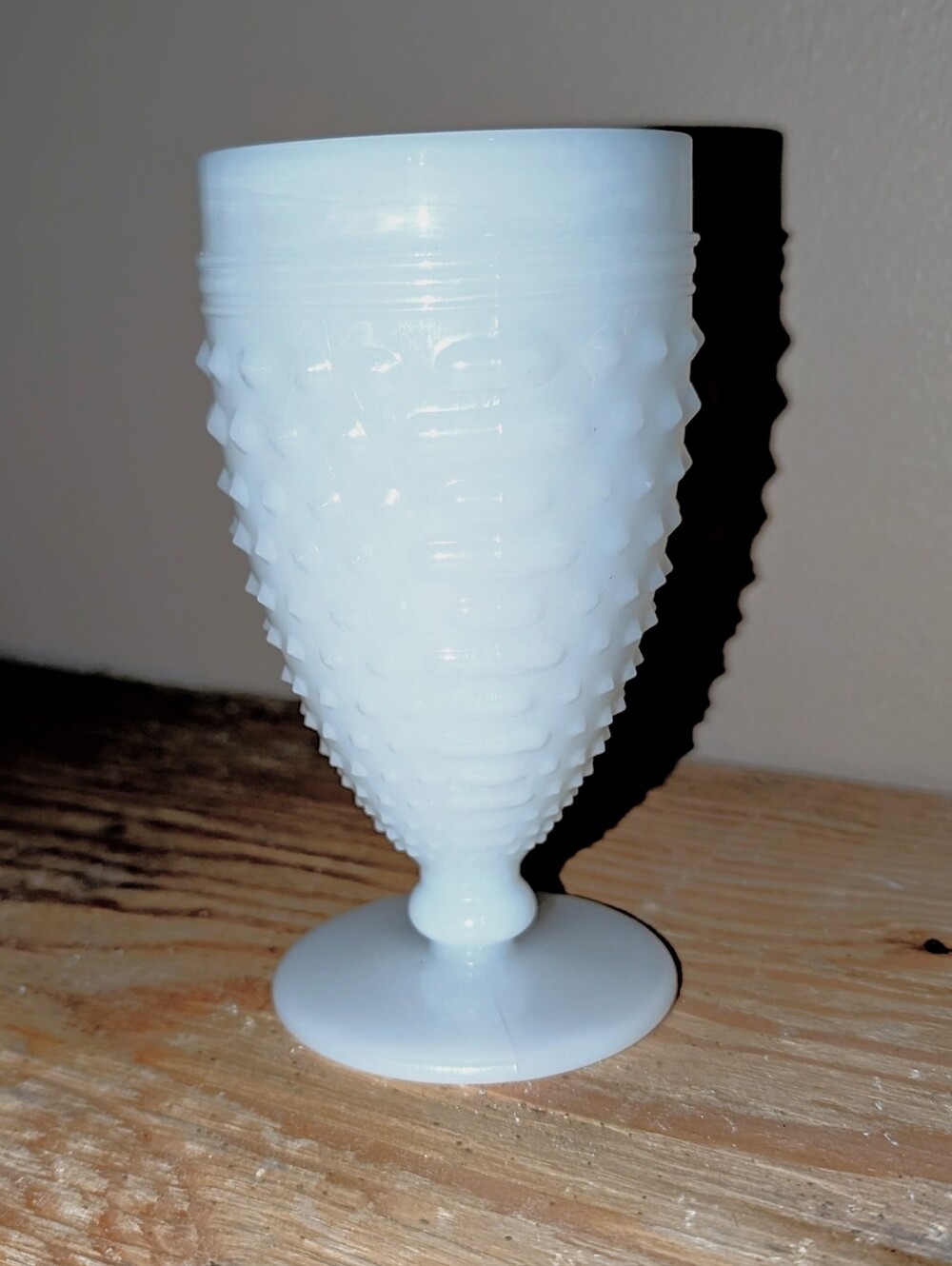 Anchor Hocking White Milk Glass Goblet